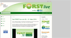 Desktop Screenshot of forst-live.de